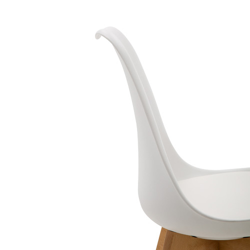 White Eames Inspired Dining Chairs