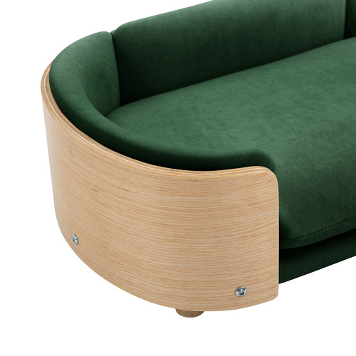 ModishHabitat Chico Velvet Dog Sofa Temple & ster