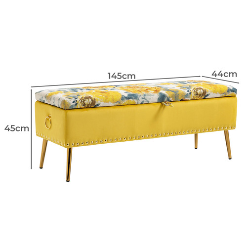 Mille Storage Ottoman Bench Temple & ster