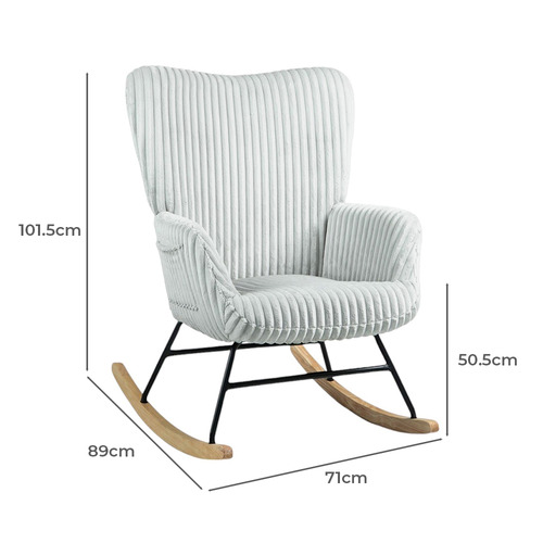 Riley Upholstered Rocking Chair
