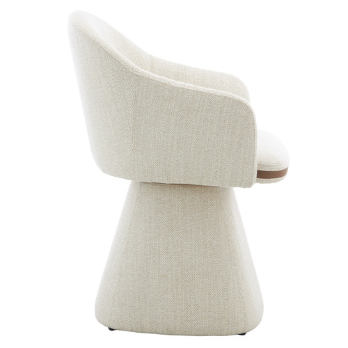 Melly Upholstered Swivel Dining Chair