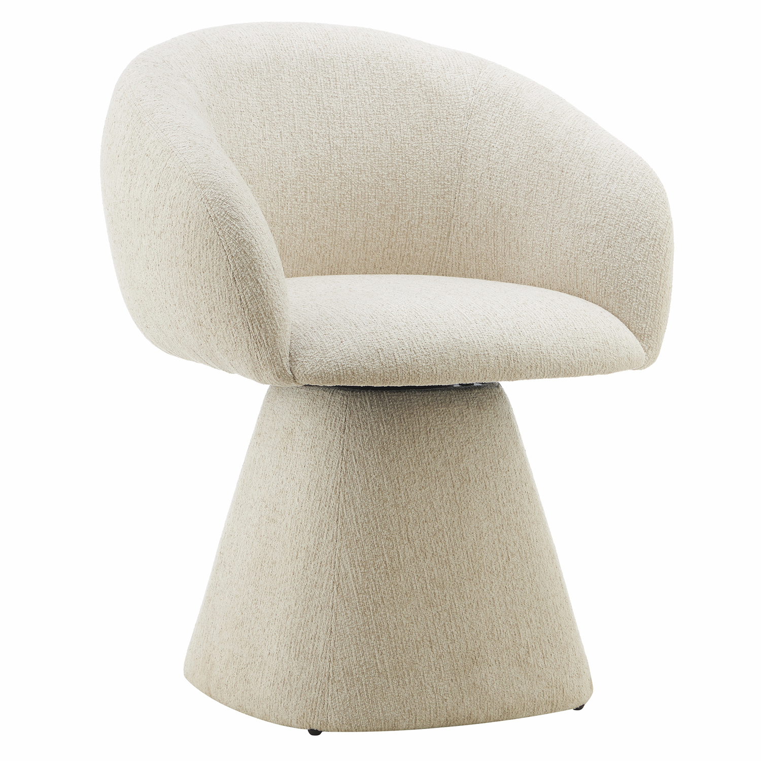 Freya Upholstered Swivel Dining Chair