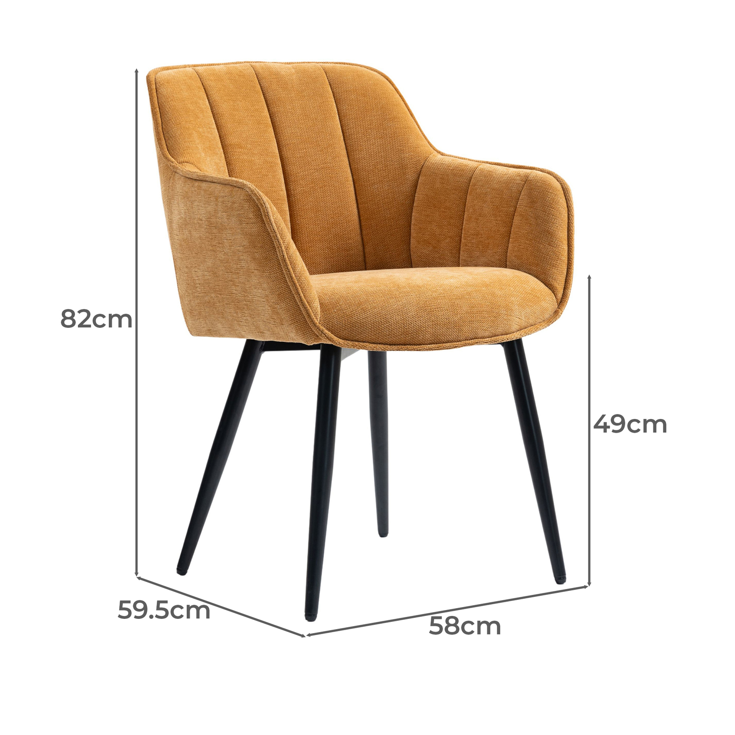 Allevia Chenille Dining Chairs