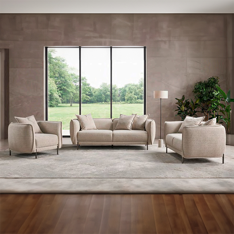 Irvine 6 Seater Upholstered Sofa & Armchair Set