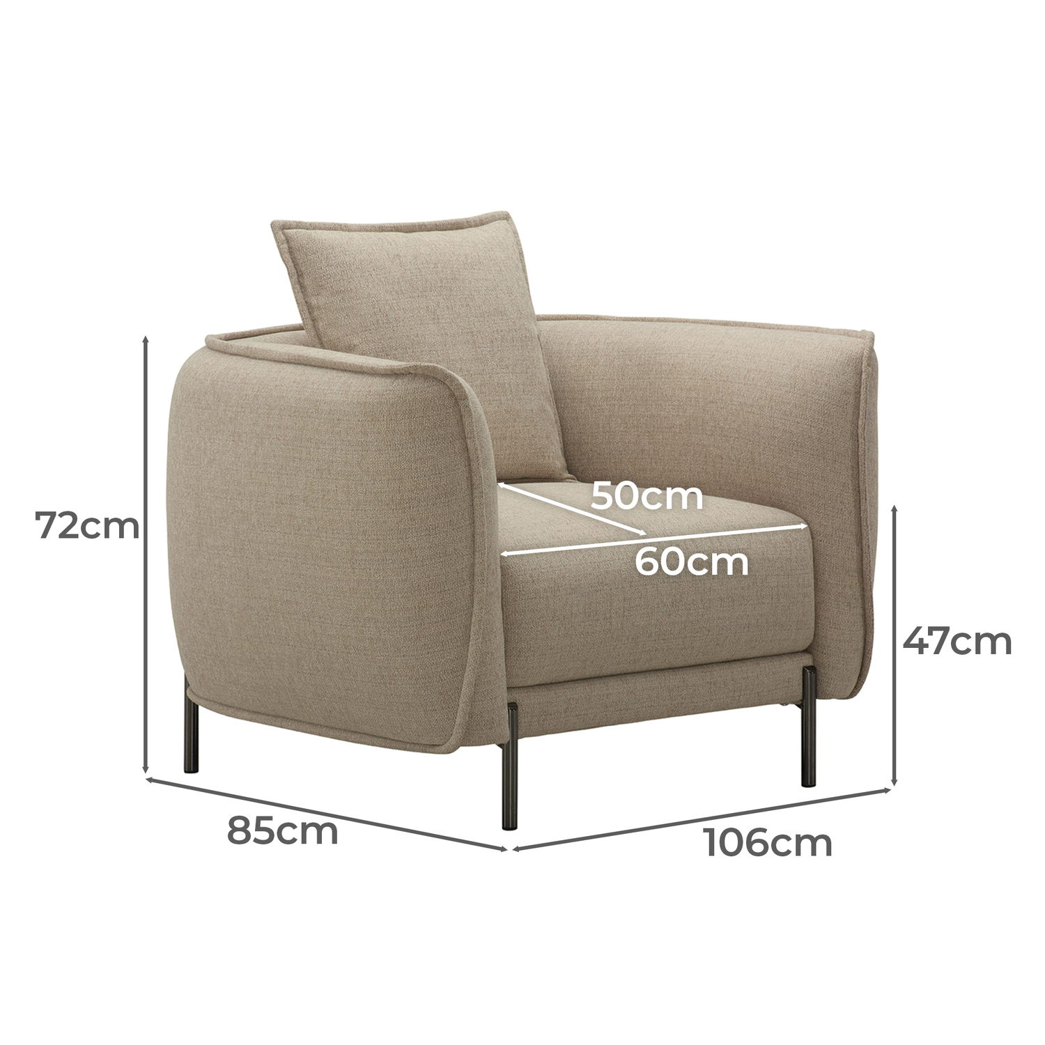 Irvine 6 Seater Upholstered Sofa & Armchair Set