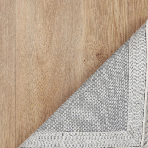 Grey Posy Diamond Power-Loomed Rug