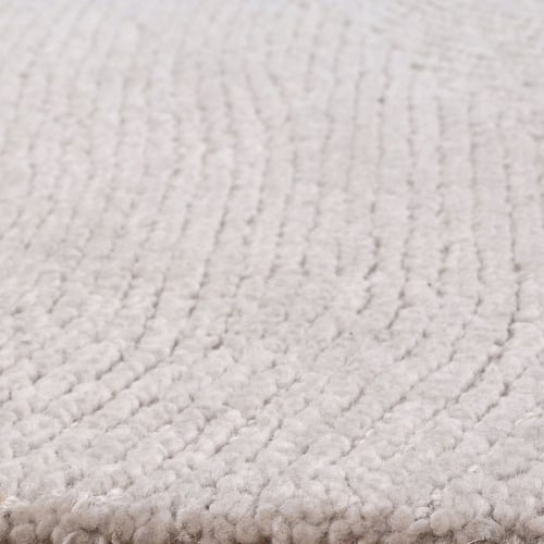 Natural & Beige Platinum Loren Wool & Viscose Rug