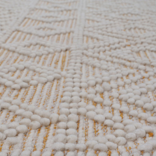 Grey & Mustard Perla Wool Rug