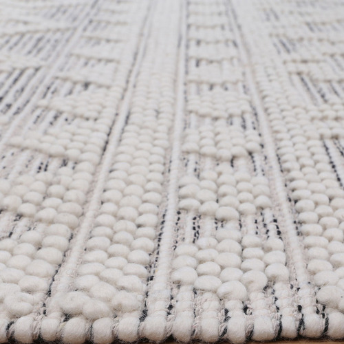 Grey & Natural Perla Wool Rug