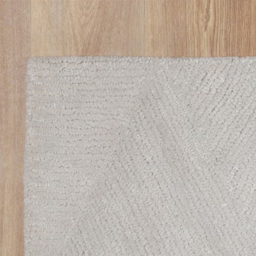 Grey Platinum Loren Wool & Viscose Rug