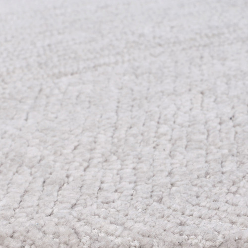Grey Platinum Loren Wool & Viscose Rug