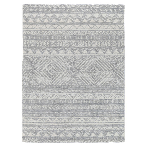 Grey Posy Zulu Power-Loomed Rug