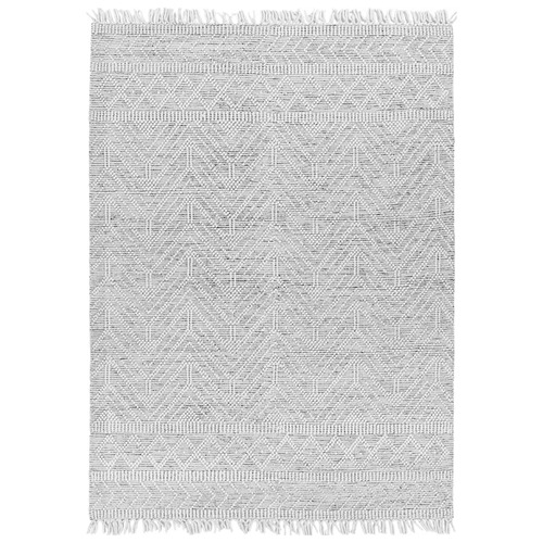 Black White Perla Wool Rug