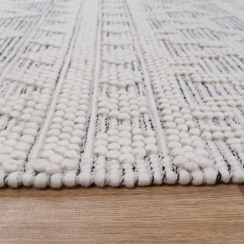 Grey & Natural Perla Wool Rug
