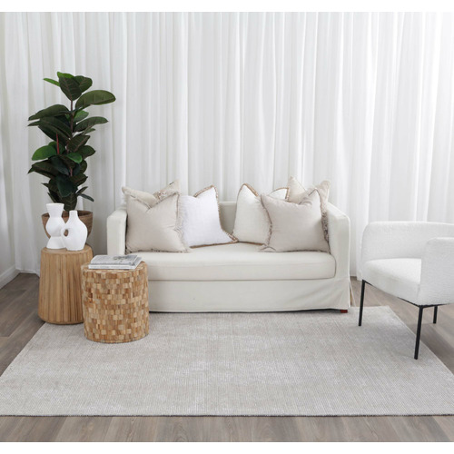 Silver Casper Cotton-Blend Rug