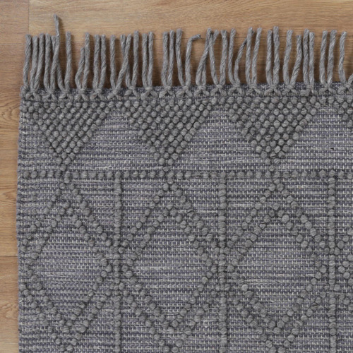 Grey Marco Inca I Wool Rug