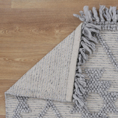 Grey Marco Geometric Wool Rug