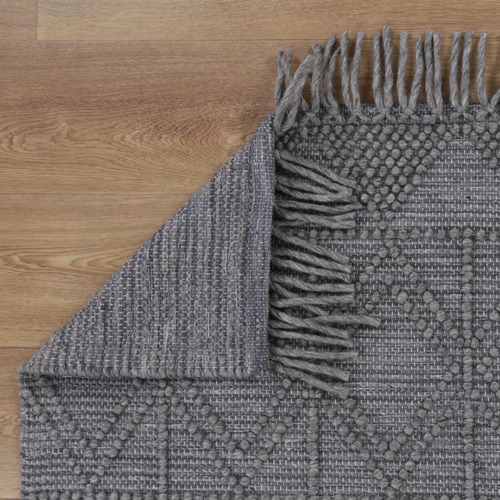 Grey Marco Inca I Wool Rug