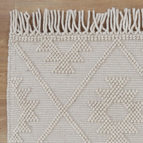 Beige Marco Tribal Wool Rug