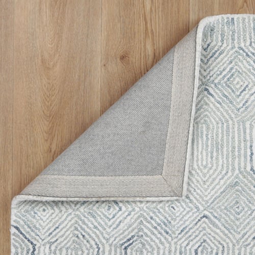 Blue Astrior Crystal Hand-Knotted Wool & Cotton Rug