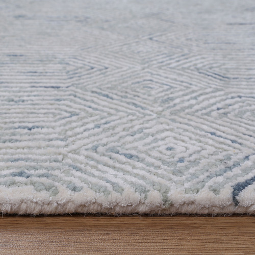 Blue Astrior Crystal Hand-Knotted Wool & Cotton Rug