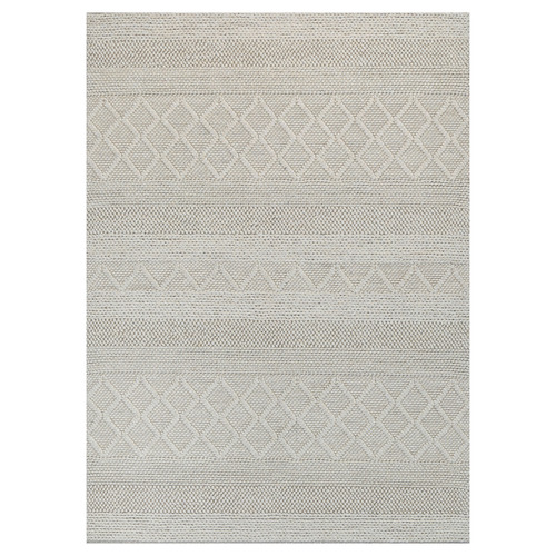 Beige Vittoria Natural Blend Hand-Knotted Wool Rug