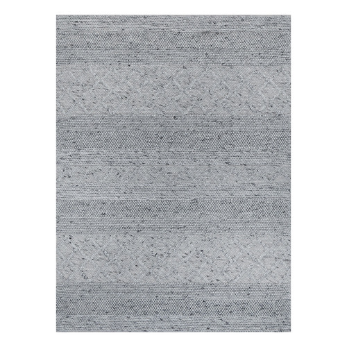 Grey Vittoria Steel Blend Hand-Knotted Wool Rug