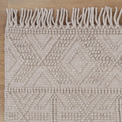 Brown Marco Geometric Wool Rug