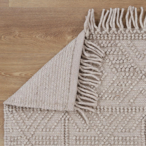 Brown Marco Geometric Wool Rug