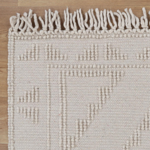 Beige Marco Ornamental Wool Rug
