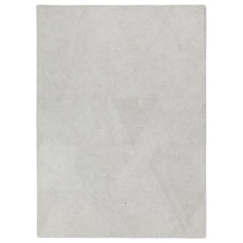 Grey Loren Wool & Viscose Rug