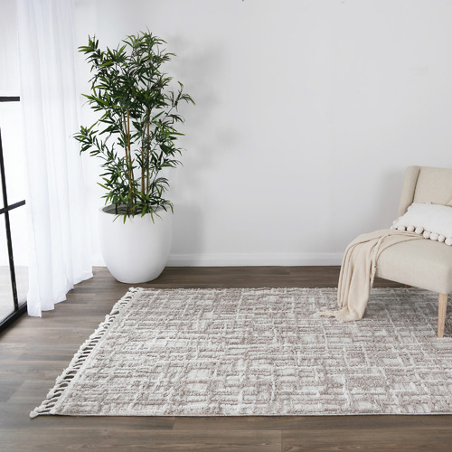 Beige Kubra Contemporary Rug