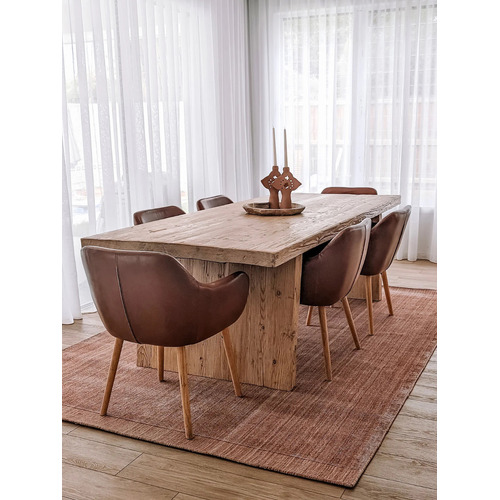 SanctuaryRugs Rust Byron Wool & Viscose Rug | Temple & Webster