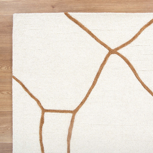 Tan Fabian Souk Hand-Tufted Cotton Rug