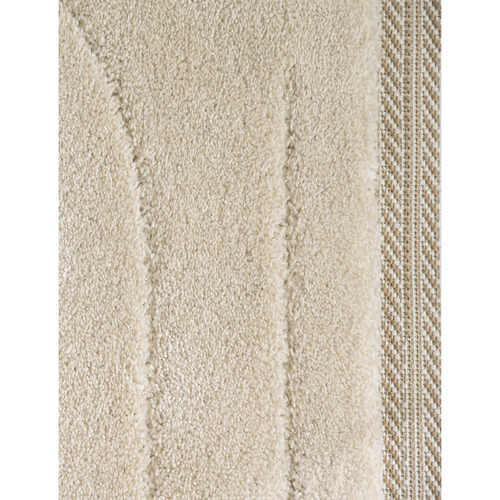 Cream Beige Liege Contemporary Rug
