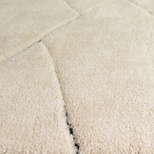 Cream Black Liege Rug
