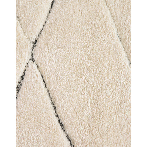 Cream Black Liege Rug
