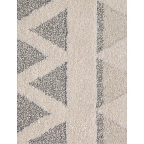 Cream Grey Lilly Tribal Rug