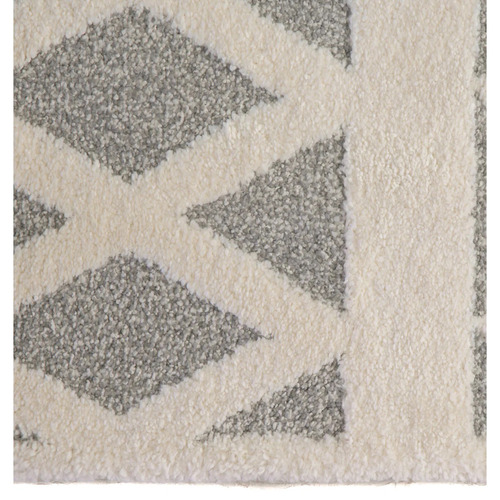 Cream Grey Lilly Tribal Rug
