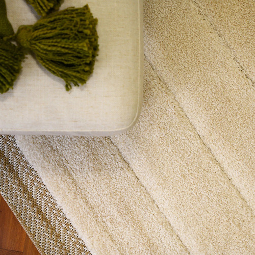 Cream Beige Liege Contemporary Rug