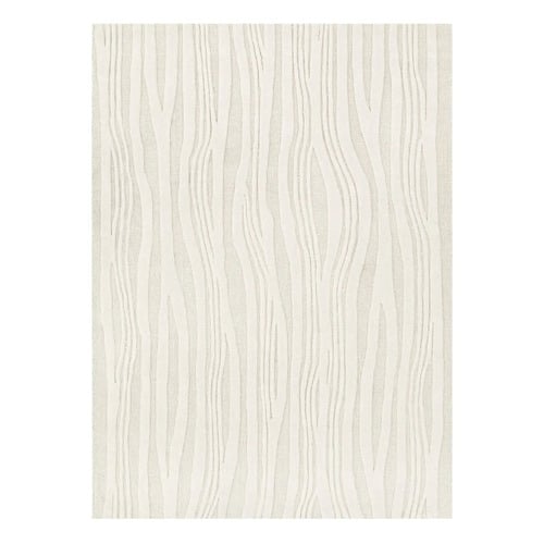 Ivory Zella Hand-Loomed Wool Rug