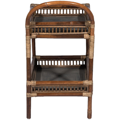 Kayla Bay by Temple & ster Seville Rattan & Bamboo Tea Cart