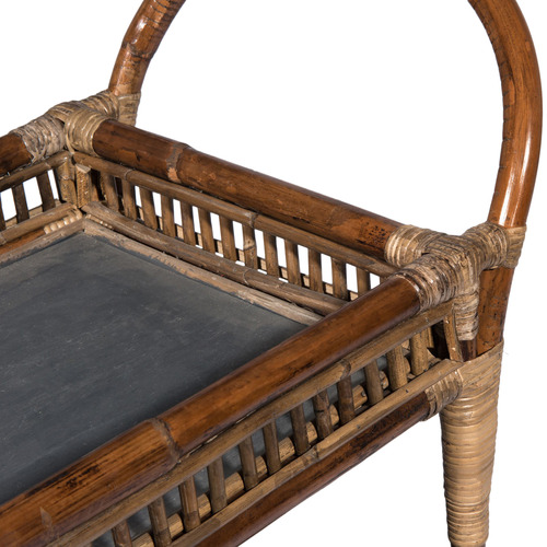 Kayla Bay by Temple & ster Seville Rattan & Bamboo Tea Cart