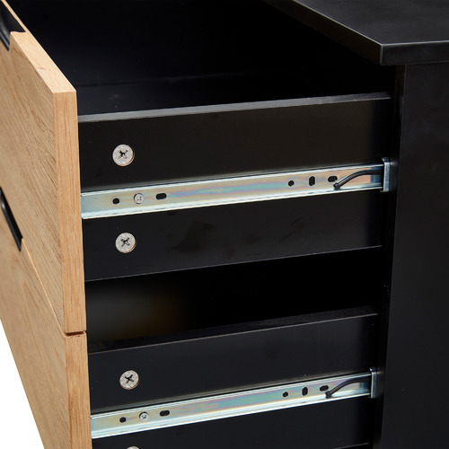 Kayla Bay by Temple & ster Natural & Black Sunderland Sideboard Buffet