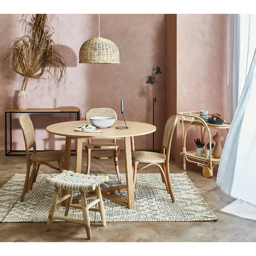 Kayla Bay by Temple & ster Olwen Oak Wood Round Dining Table