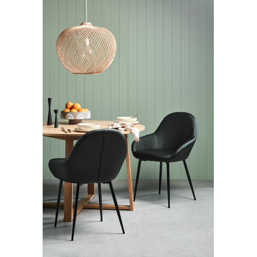 Kayla Bay by Temple & ster Olwen Oak Wood Round Dining Table