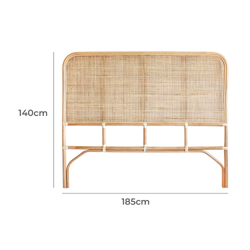 Kayla Bay by Temple & ster Beattie Rattan King Bedhead