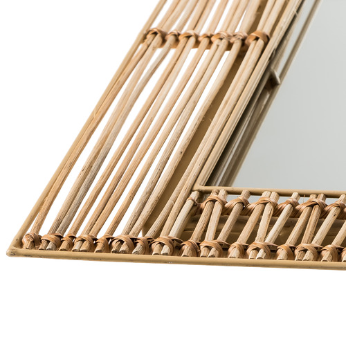 Kayla Bay by Temple & ster Tulum Arched Rattan & Metal Mirror