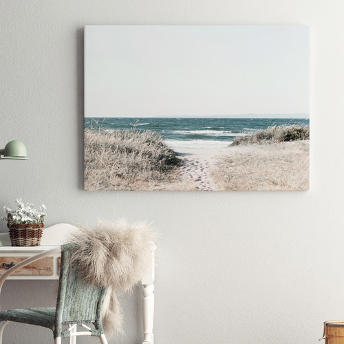 Kayla Bay by Temple & ster Footprints Canvas Wall Art