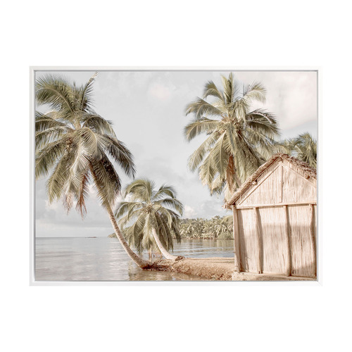 Hut by the Sea Printed Wall Art